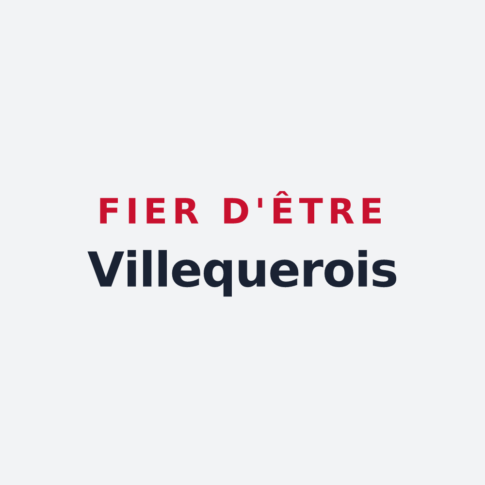 Poster « Fier d'être Villequerois » — design pour Villequiers