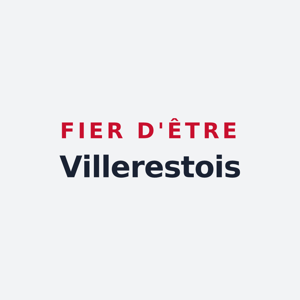 Poster « Fier d'être Villerestois » — design pour Villerest