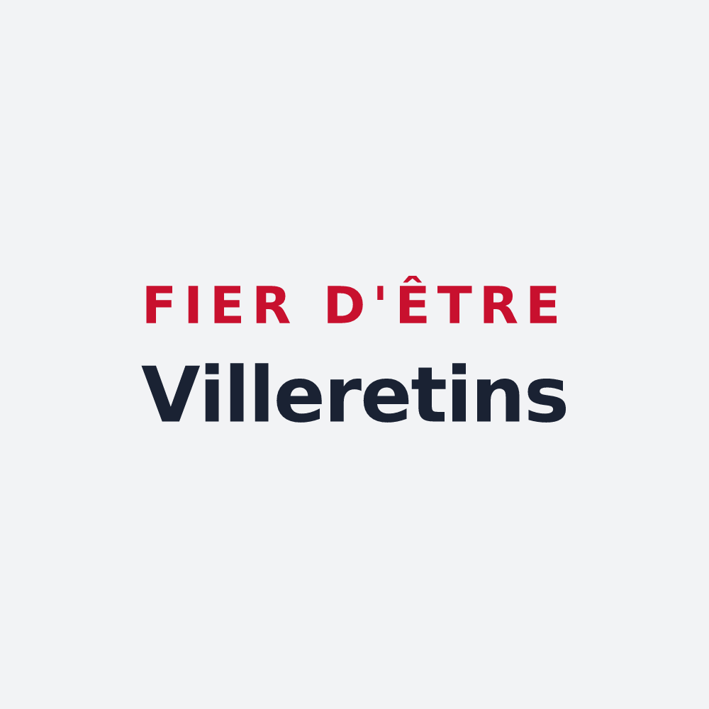Poster « Fier d'être Villeretins » — design pour Villeret
