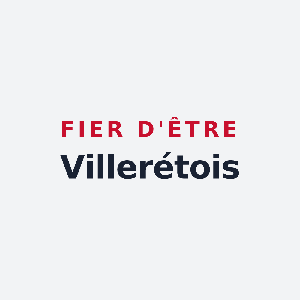 Poster « Fier d'être Villerétois » — design pour Villeret