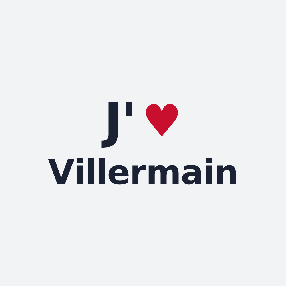 Poster personnalisé Villermain — design J'aime Villermain