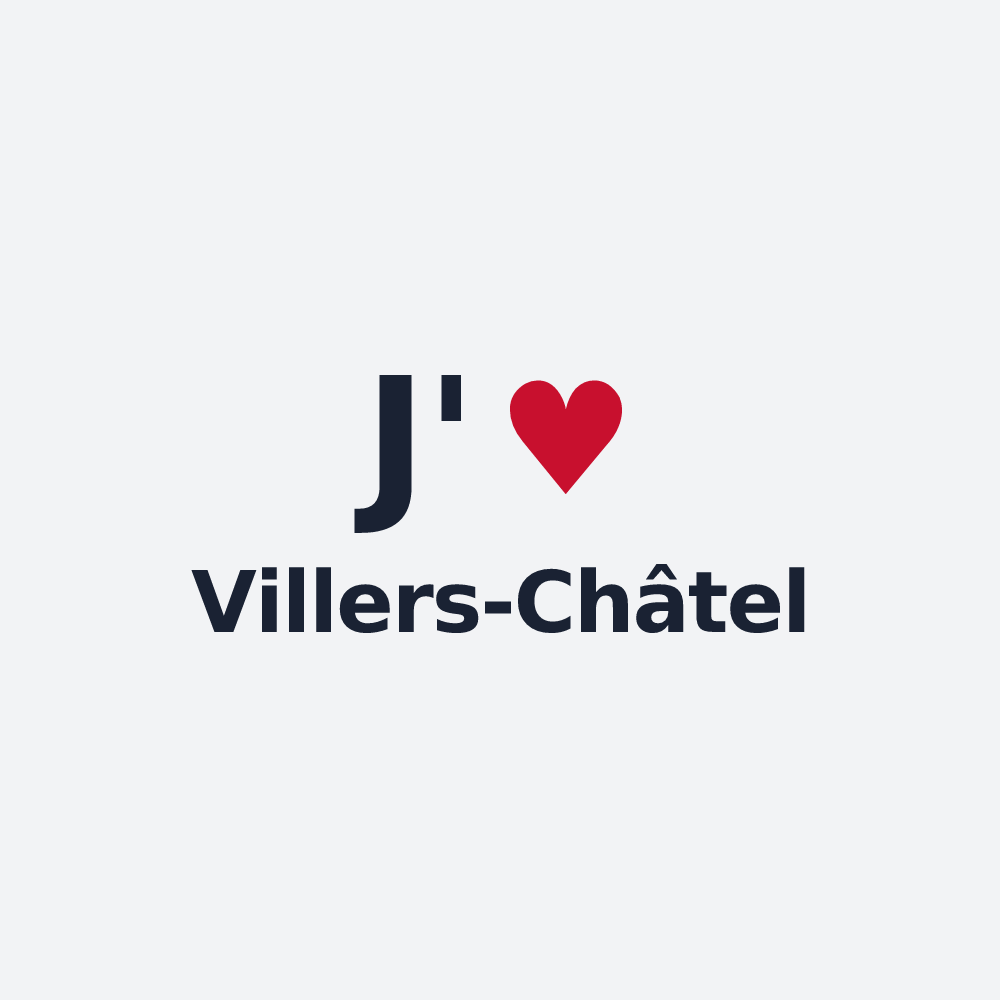 Poster personnalisé Villers-Châtel — design J'aime Villers-Châtel