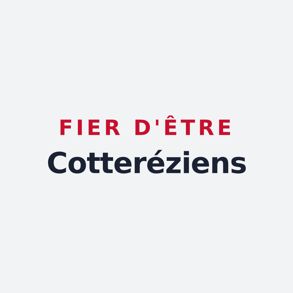 Poster « Fier d'être Cotteréziens » — design pour Villers-Cotterêts