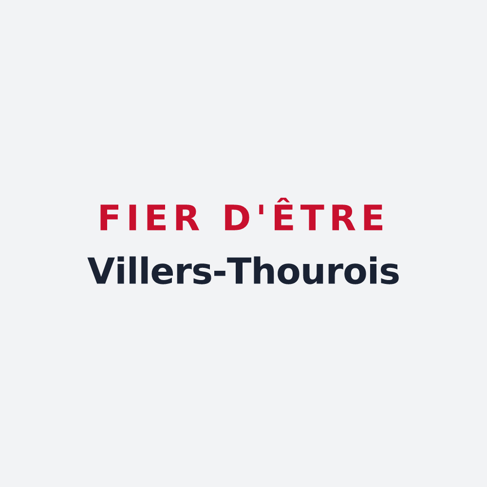 Poster « Fier d'être Villers-Thourois » — design pour Villers-devant-le-Thour