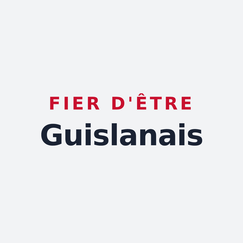 Poster « Fier d'être Guislanais » — design pour Villers-Guislain