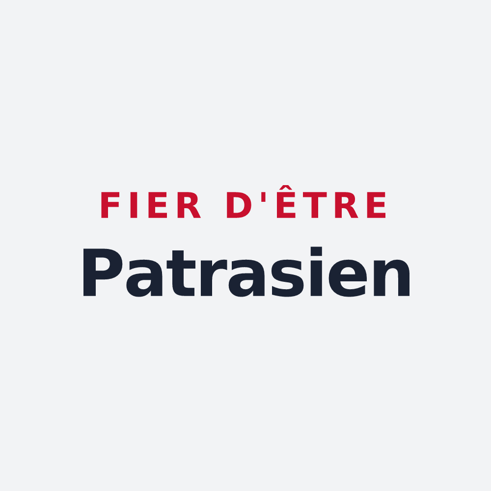 Poster « Fier d'être Patrasien » — design pour Villers-Patras