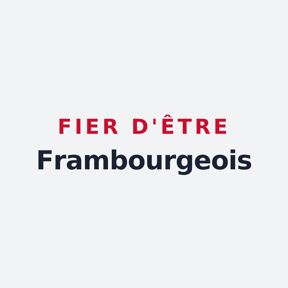 Poster « Fier d'être Frambourgeois » — design pour Villers-Saint-Frambourg-Ognon
