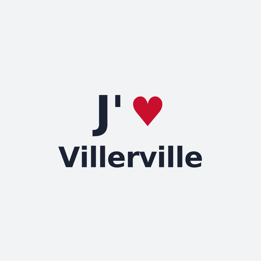 Poster personnalisé Villerville — design J'aime Villerville