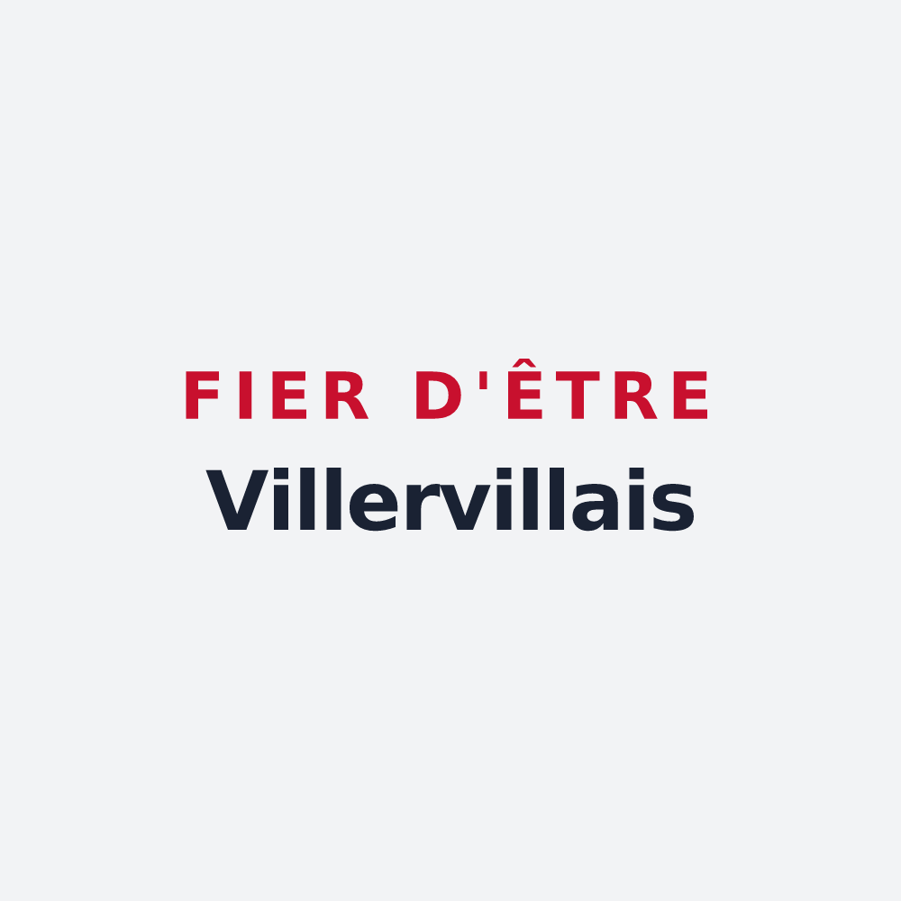 Poster « Fier d'être Villervillais » — design pour Villerville