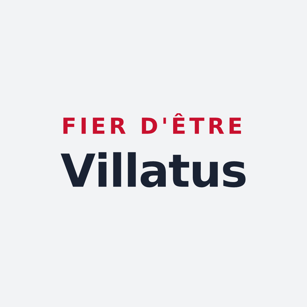 Poster « Fier d'être Villatus » — design pour Villes