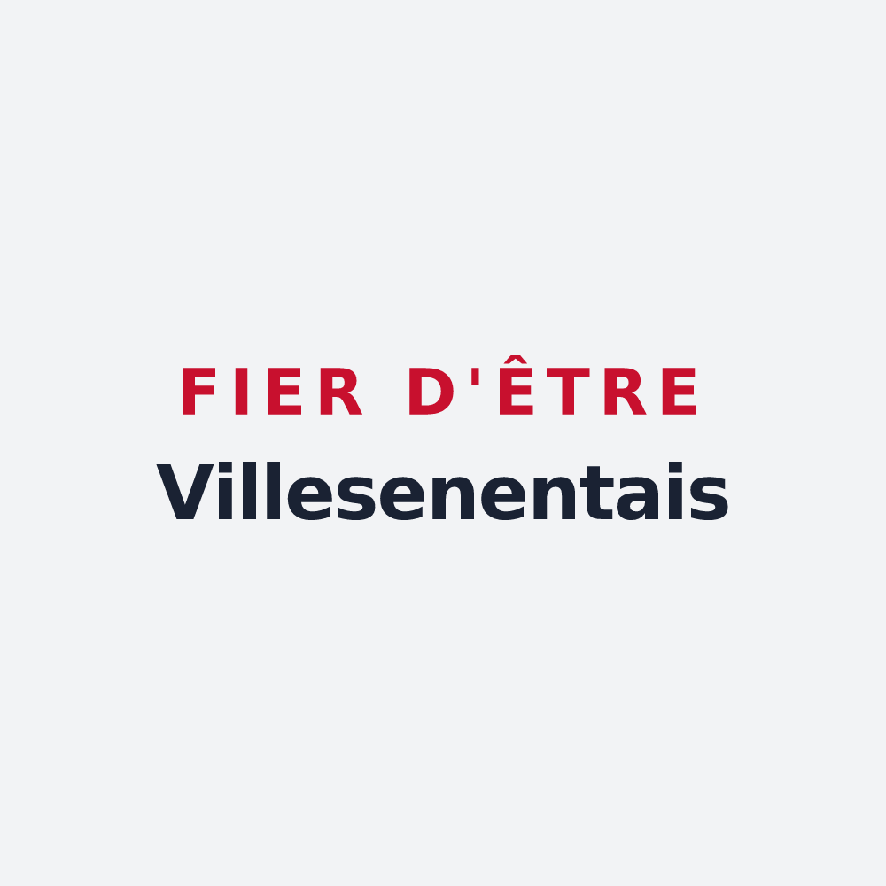 Poster « Fier d'être Villesenentais » — design pour Villeseneux