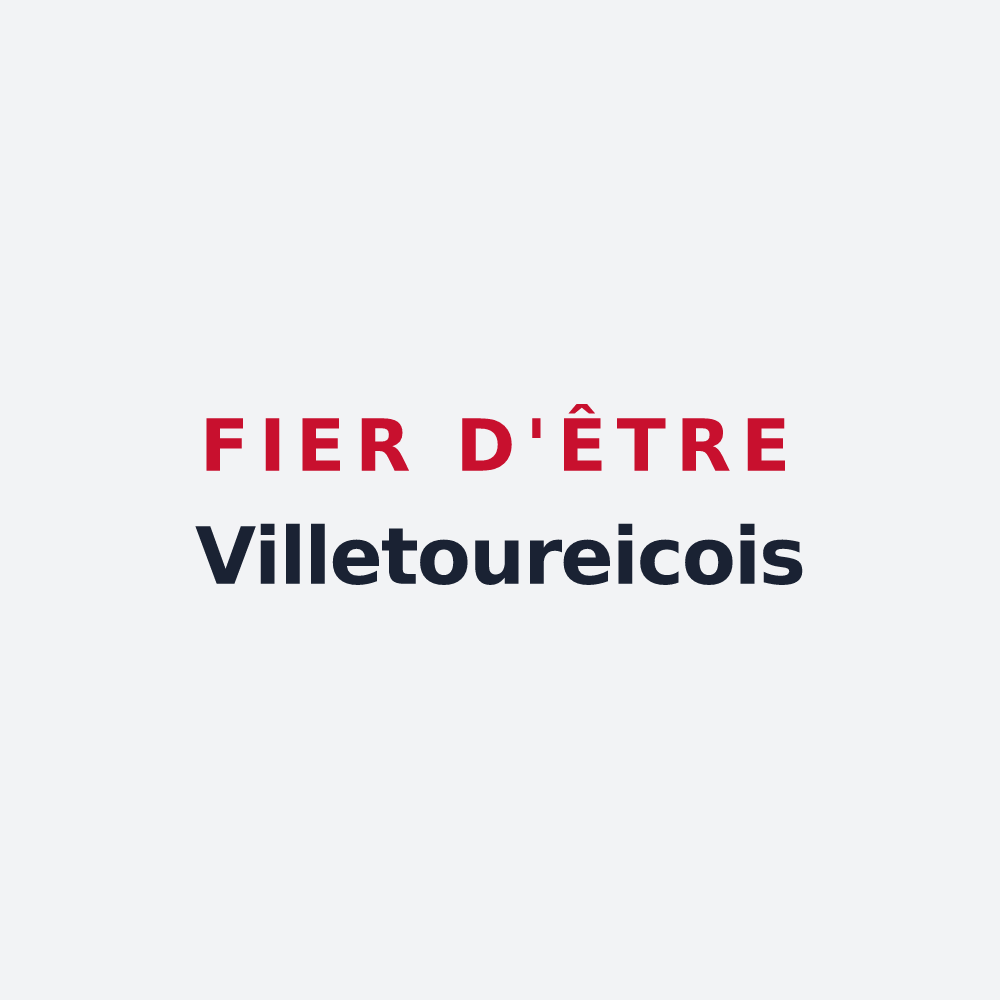 Poster « Fier d'être Villetoureicois » — design pour Villetoureix
