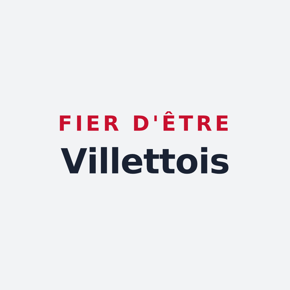 Poster « Fier d'être Villettois » — design pour Villette-d'Anthon