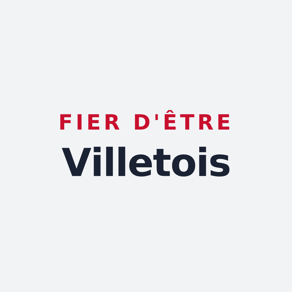 Poster « Fier d'être Villetois » — design pour Villette-sur-Ain
