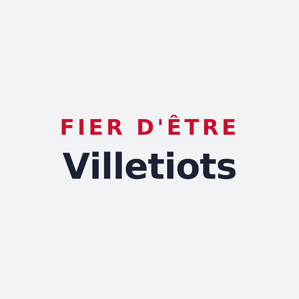 Poster « Fier d'être Villetiots » — design pour Villette-sur-Aube