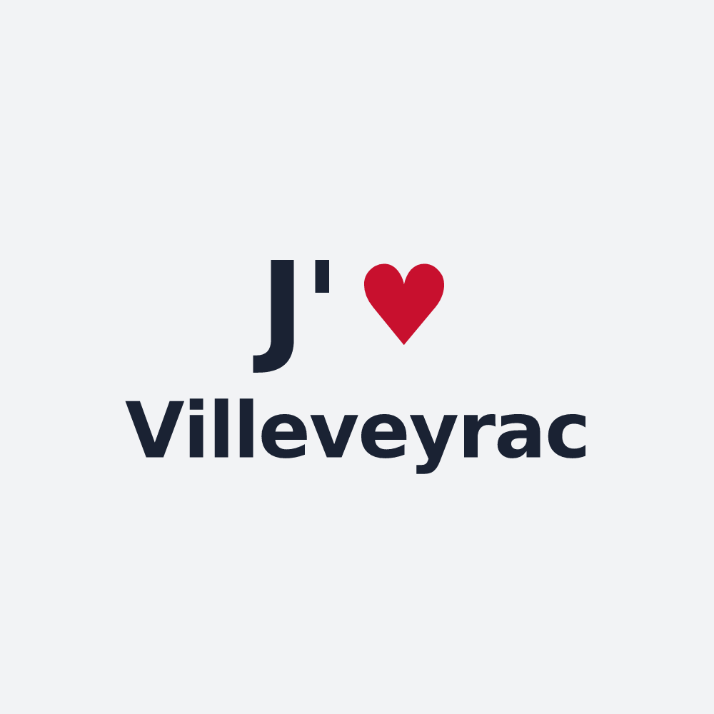Poster personnalisé Villeveyrac — design J'aime Villeveyrac