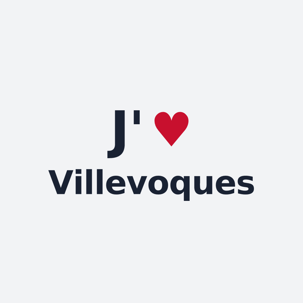 Poster personnalisé Villevoques — design J'aime Villevoques