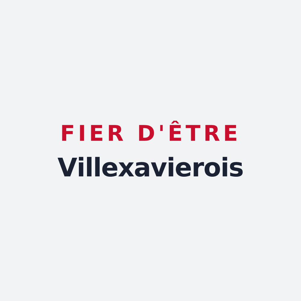 Poster « Fier d'être Villexavierois » — design pour Villexavier