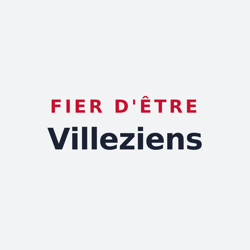 Poster « Fier d'être Villeziens » — design pour Villez-sur-le-Neubourg