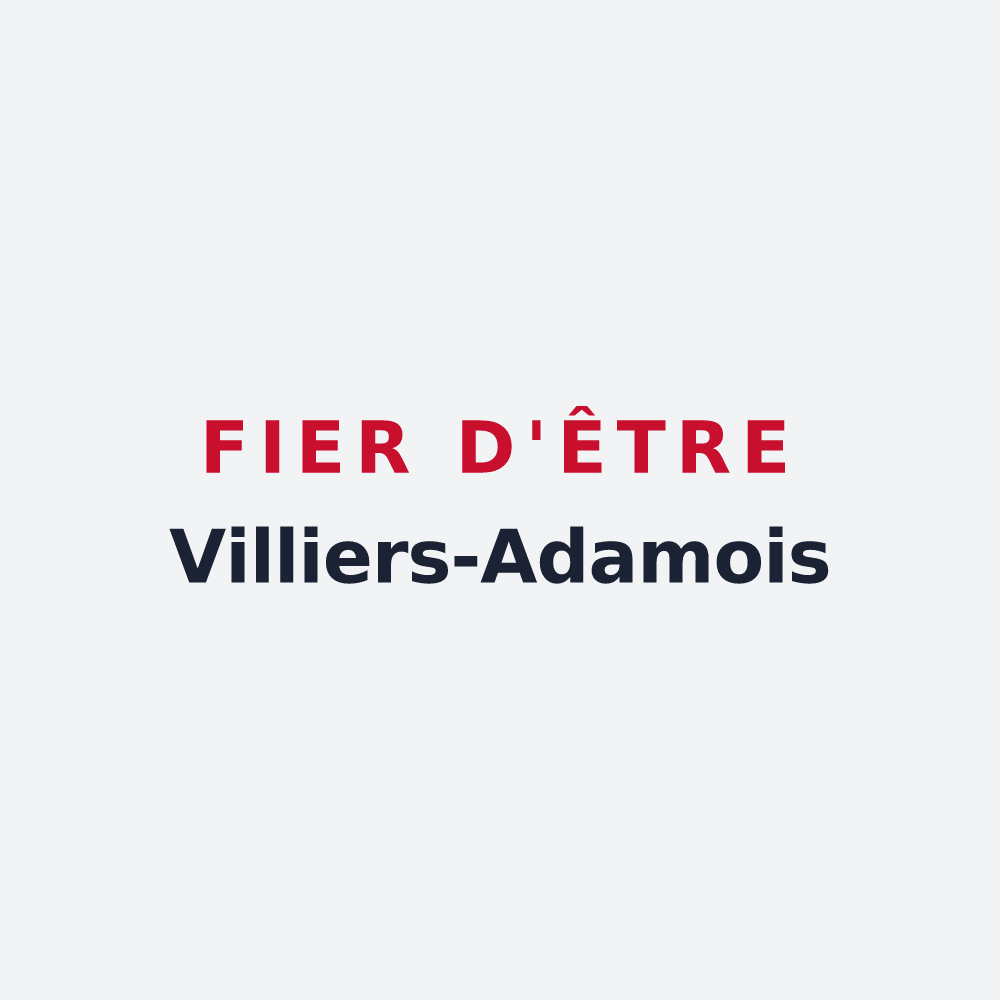 Poster « Fier d'être Villiers-Adamois » — design pour Villiers-Adam