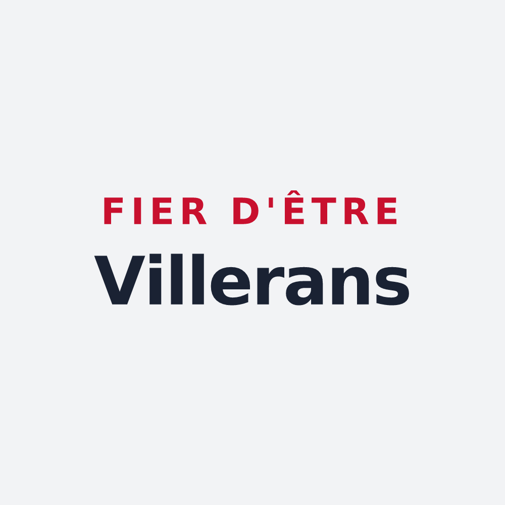 Poster « Fier d'être Villerans » — design pour Villiers-aux-Corneilles