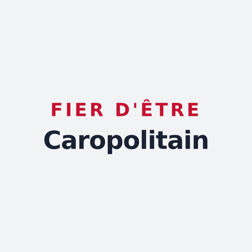 Poster « Fier d'être Caropolitain » — design pour Villiers-Charlemagne