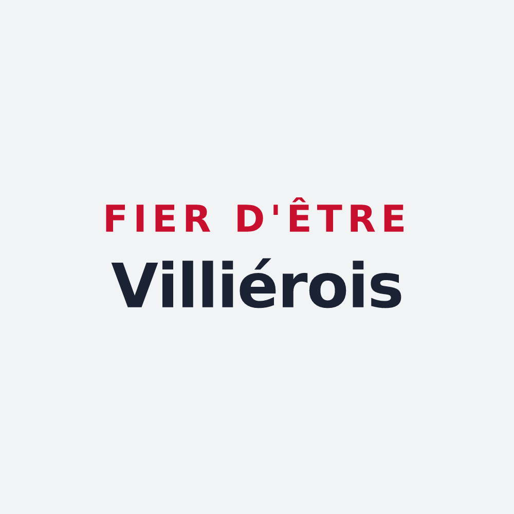 Poster « Fier d'être Villiérois » — design pour Villiers-Couture