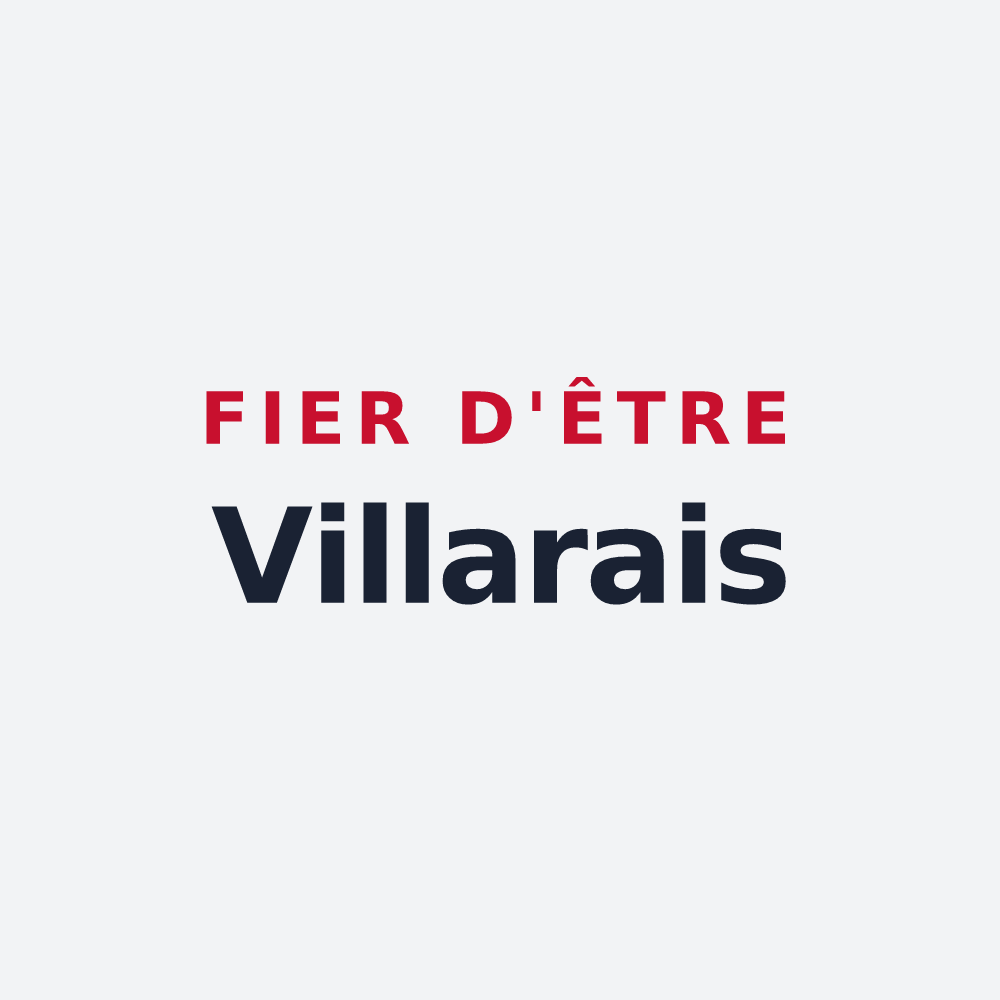 Poster « Fier d'être Villarais » — design pour Villiers-en-Lieu