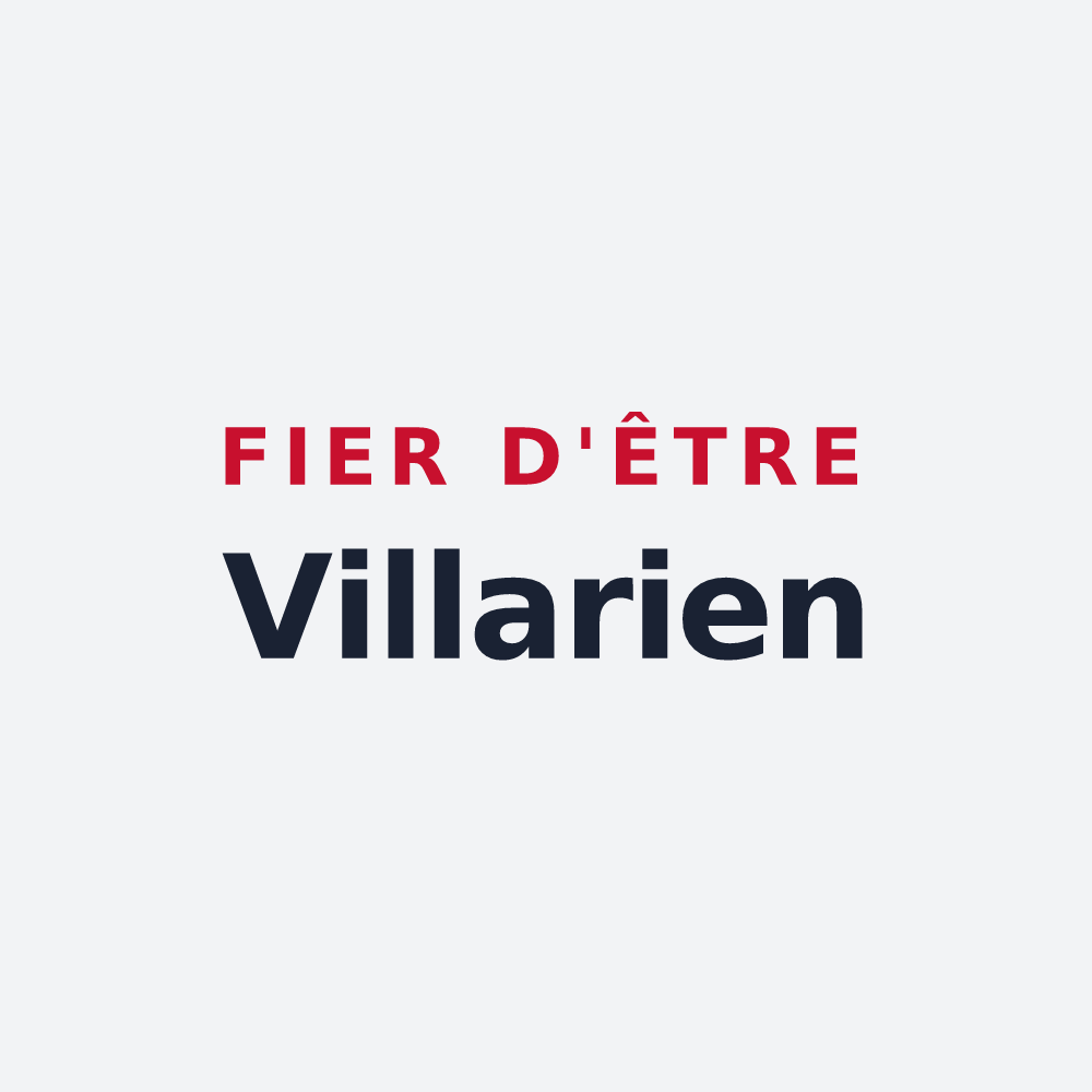 Poster « Fier d'être Villarien » — design pour Villiers-Fossard