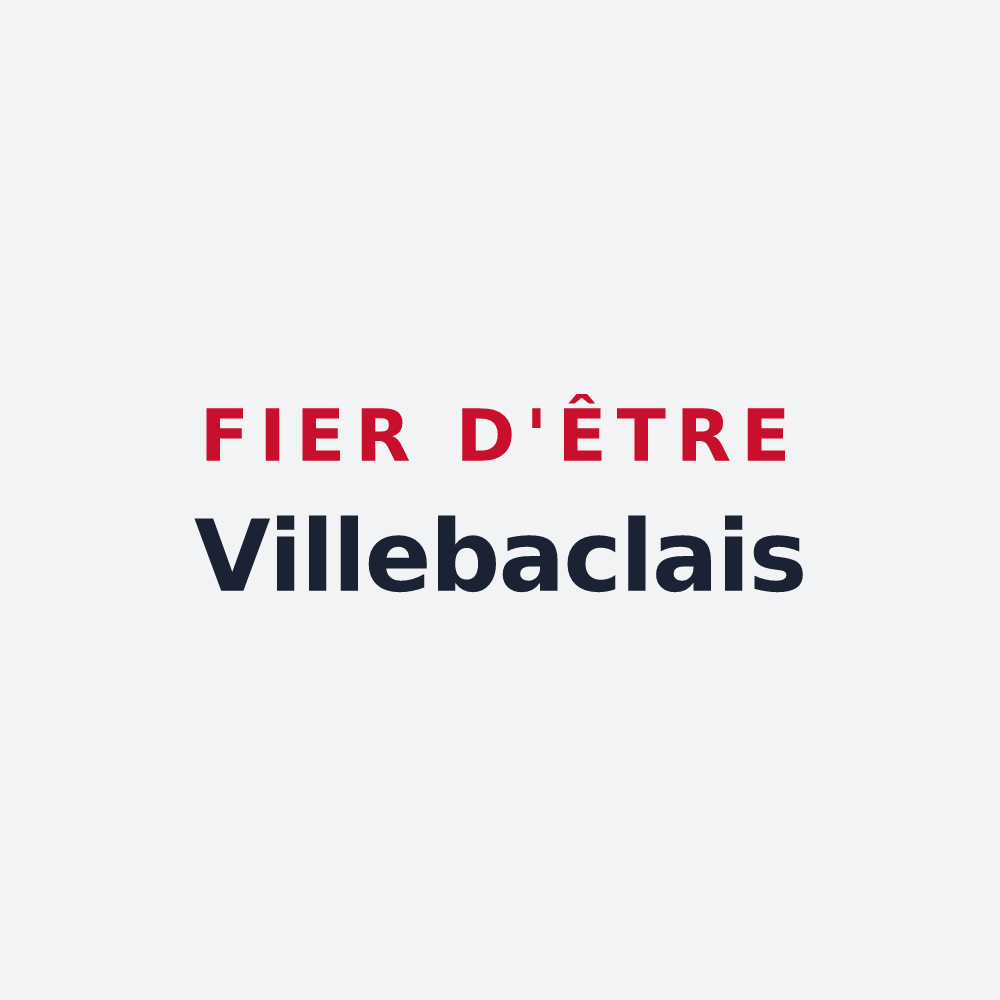 Poster « Fier d'être Villebaclais » — design pour Villiers-le-Bâcle