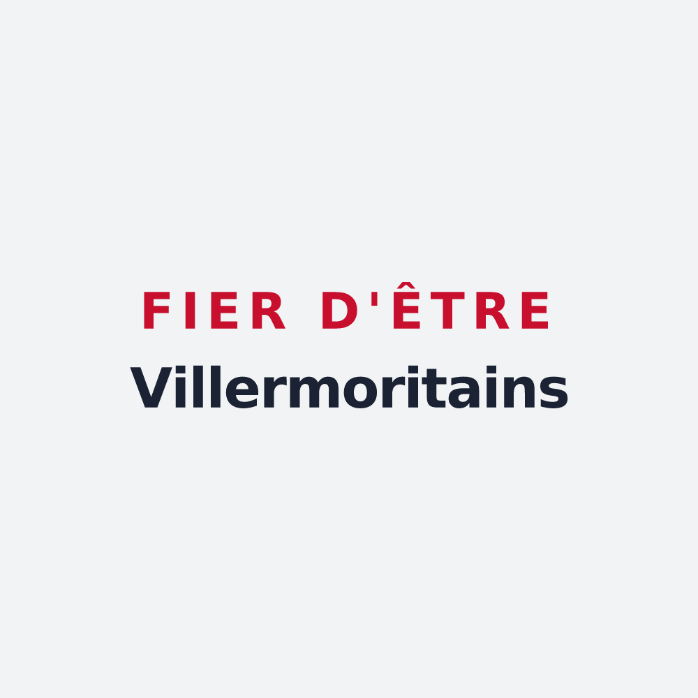 Poster « Fier d'être Villermoritains » — design pour Villiers-le-Morhier