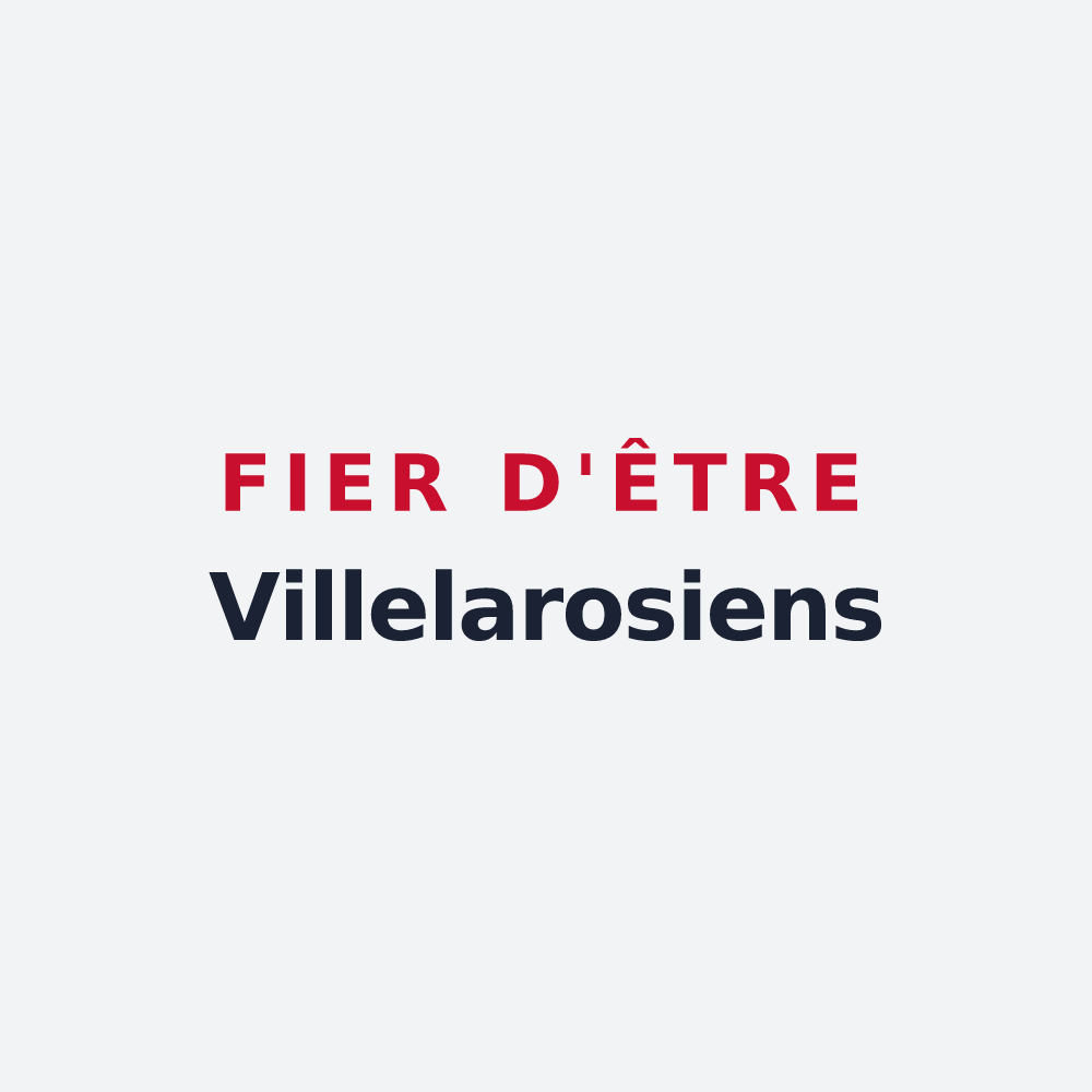 Poster « Fier d'être Villelarosiens » — design pour Villiers-le-Roux