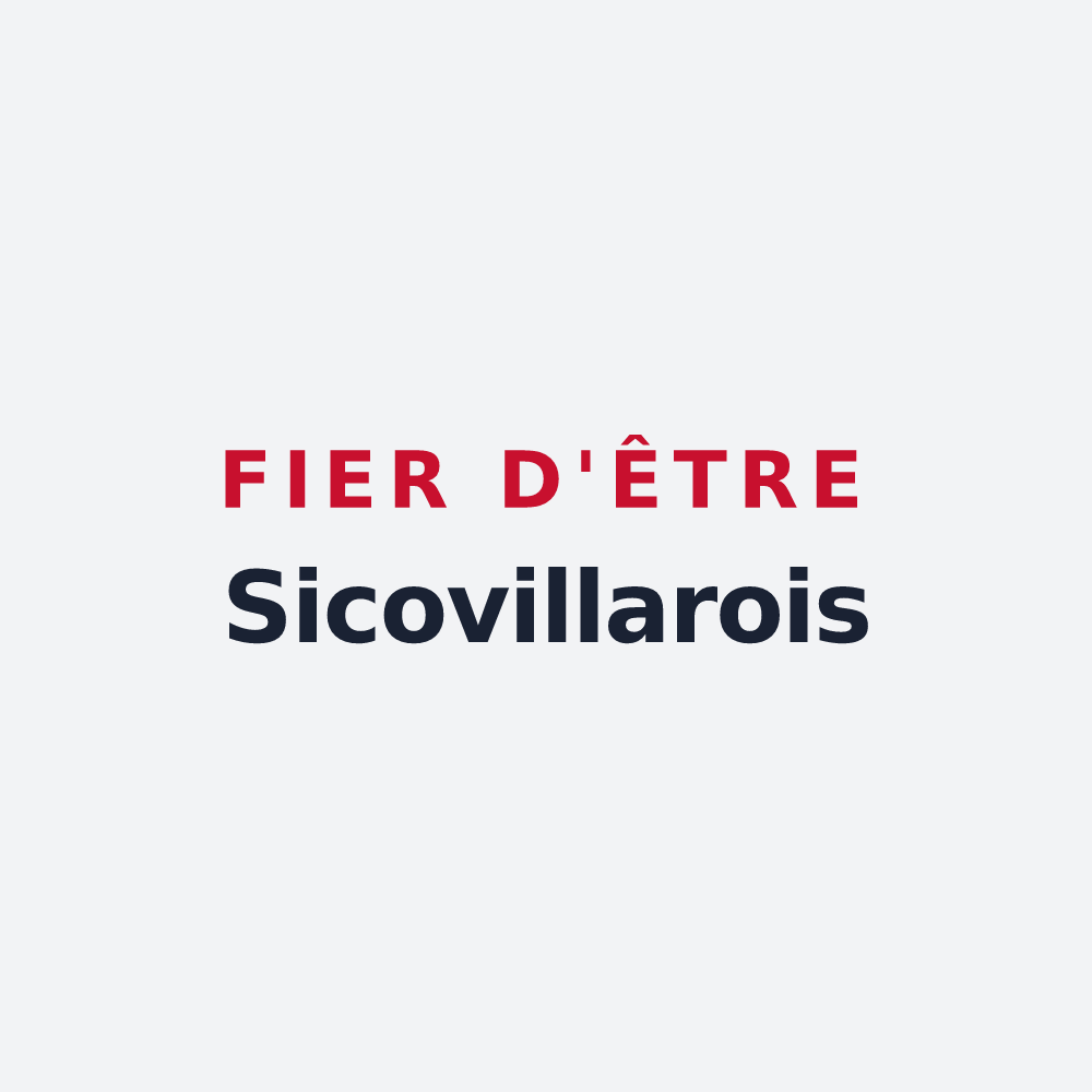 Poster « Fier d'être Sicovillarois » — design pour Villiers-le-Sec