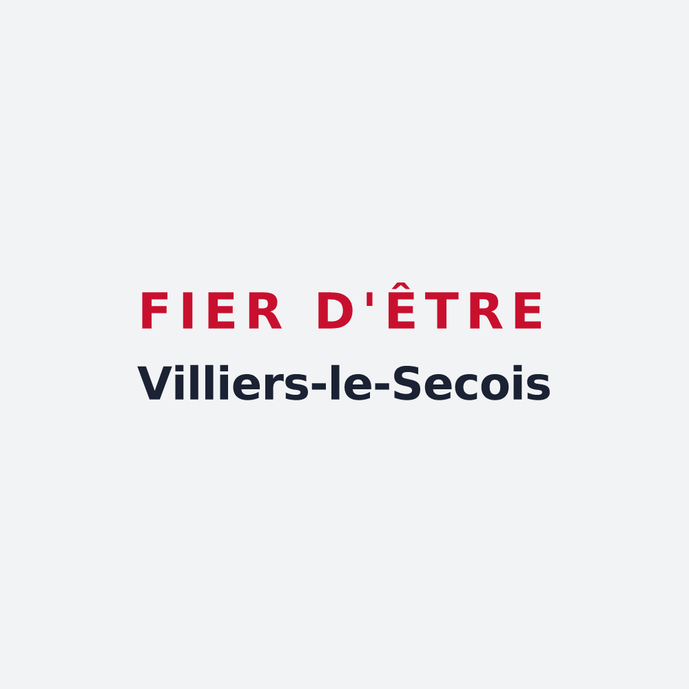 Poster « Fier d'être Villiers-le-Secois » — design pour Villiers-le-Sec