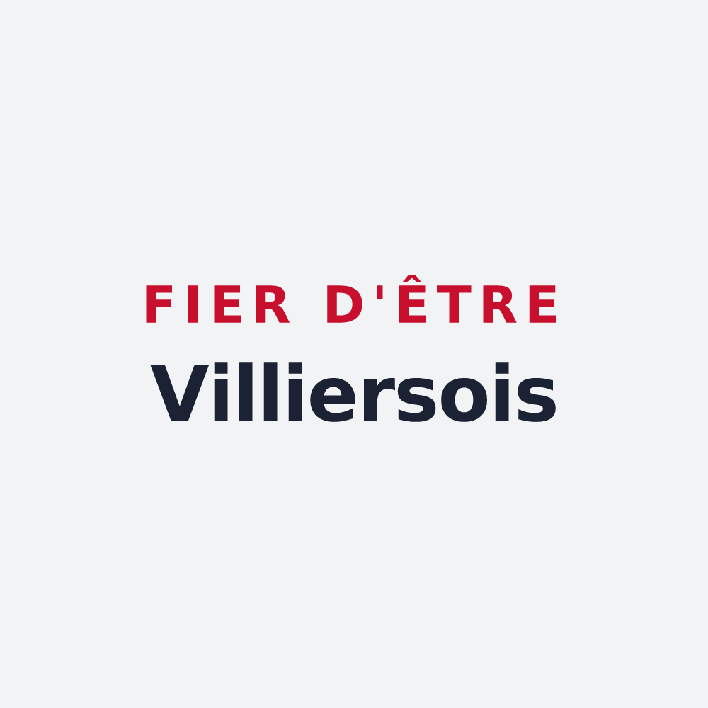 Poster « Fier d'être Villiersois » — design pour Villiers-lès-Aprey