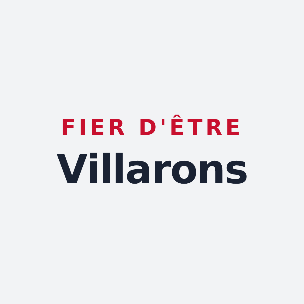 Poster « Fier d'être Villarons » — design pour Villiers-sous-Grez