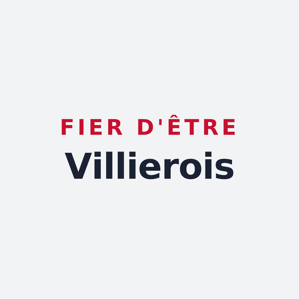 Poster « Fier d'être Villierois » — design pour Villiers-sur-Yonne