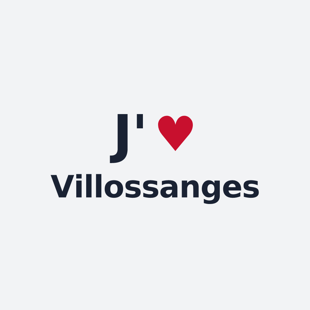 Poster personnalisé Villossanges — design J'aime Villossanges