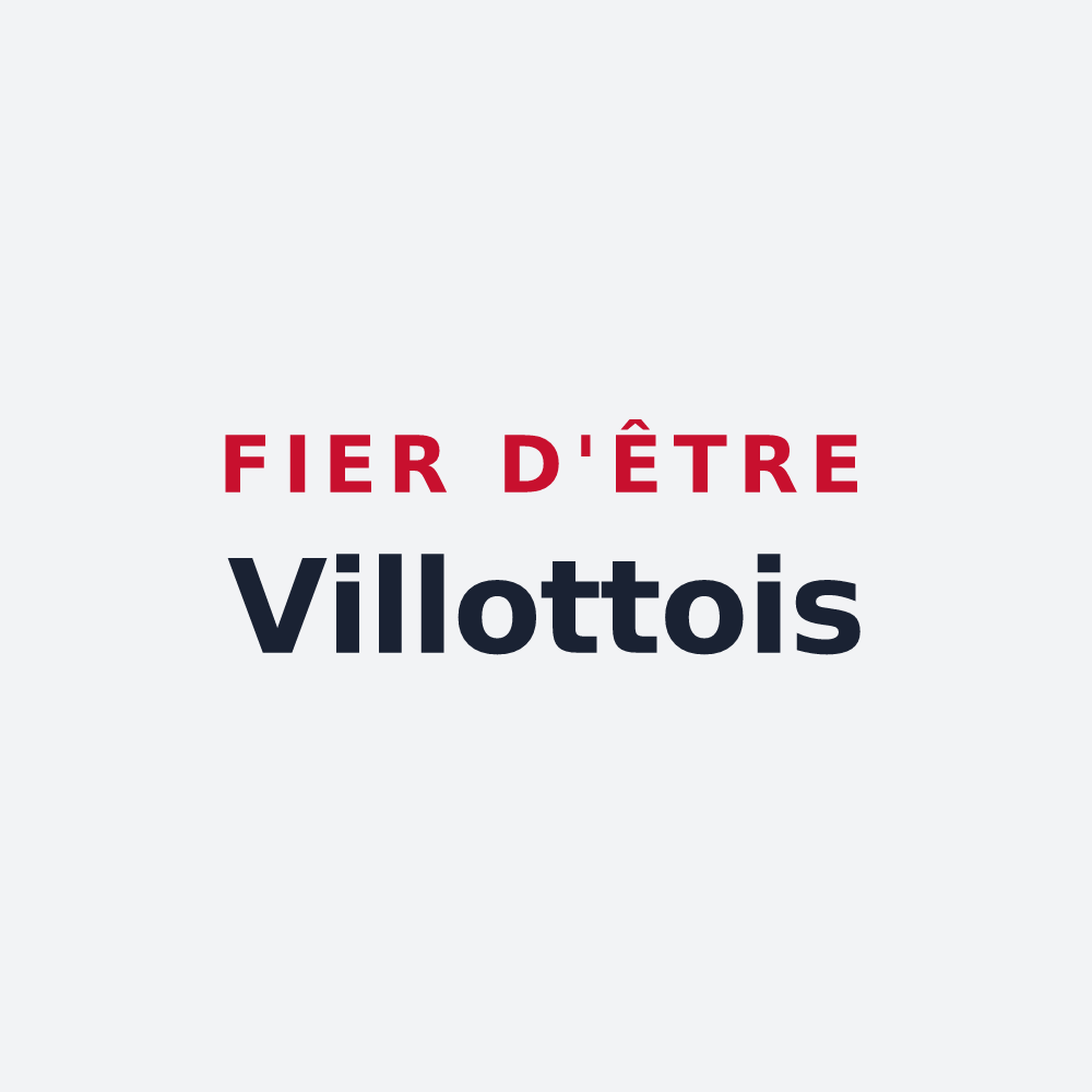 Poster « Fier d'être Villottois » — design pour Villotte
