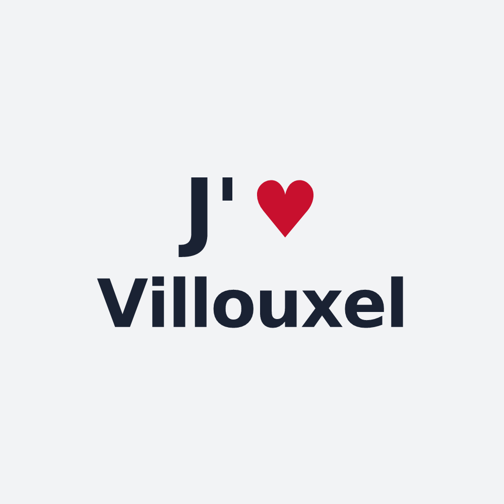 Poster personnalisé Villouxel — design J'aime Villouxel