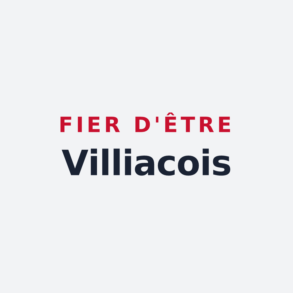 Poster « Fier d'être Villiacois » — design pour Villy