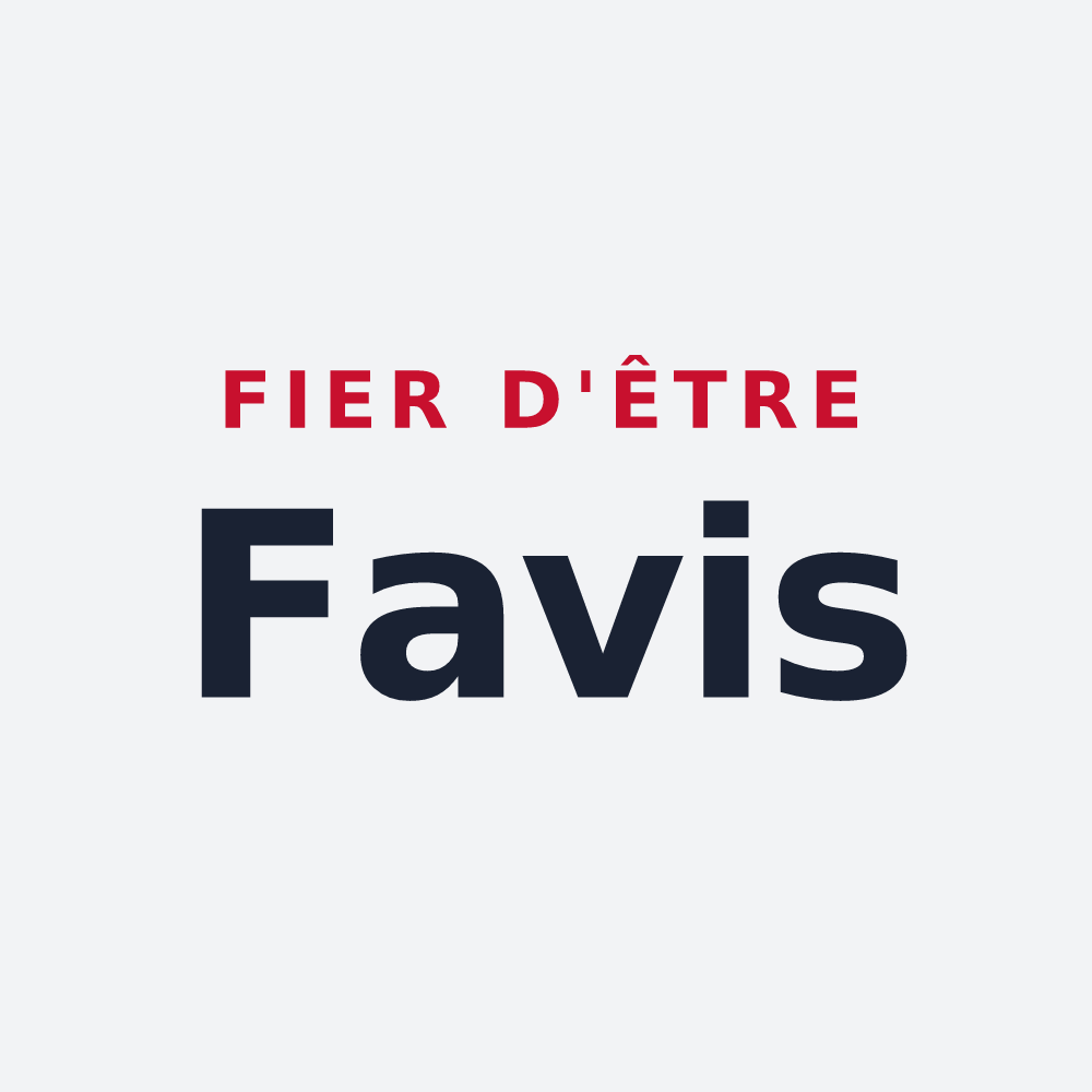 Poster « Fier d'être Favis » — design pour Villy-le-Bouveret