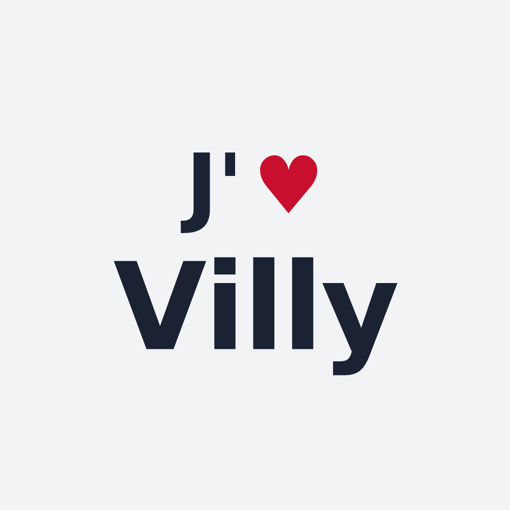 Poster personnalisé Villy — design J'aime Villy