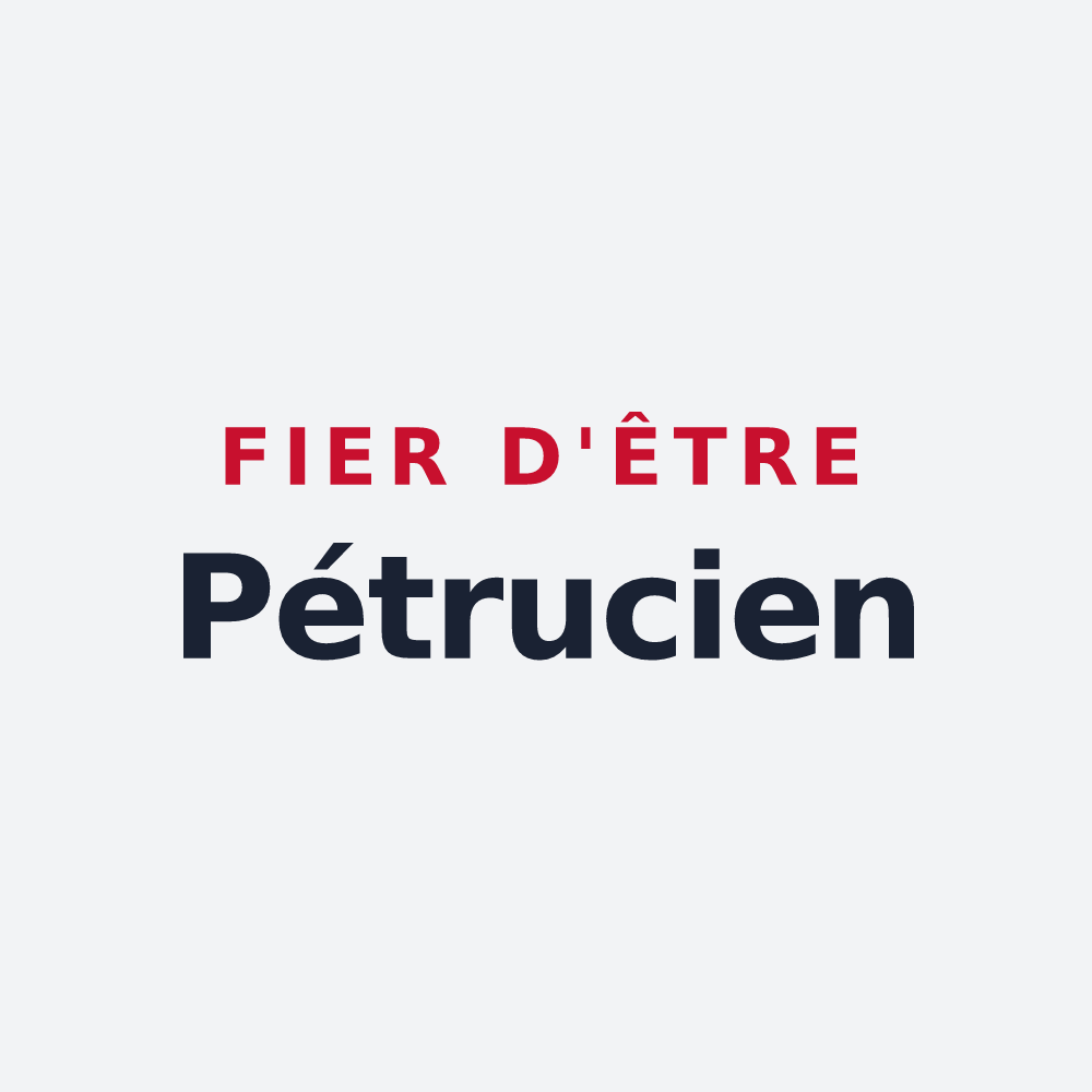 Poster « Fier d'être Pétrucien » — design pour Vimartin-sur-Orthe