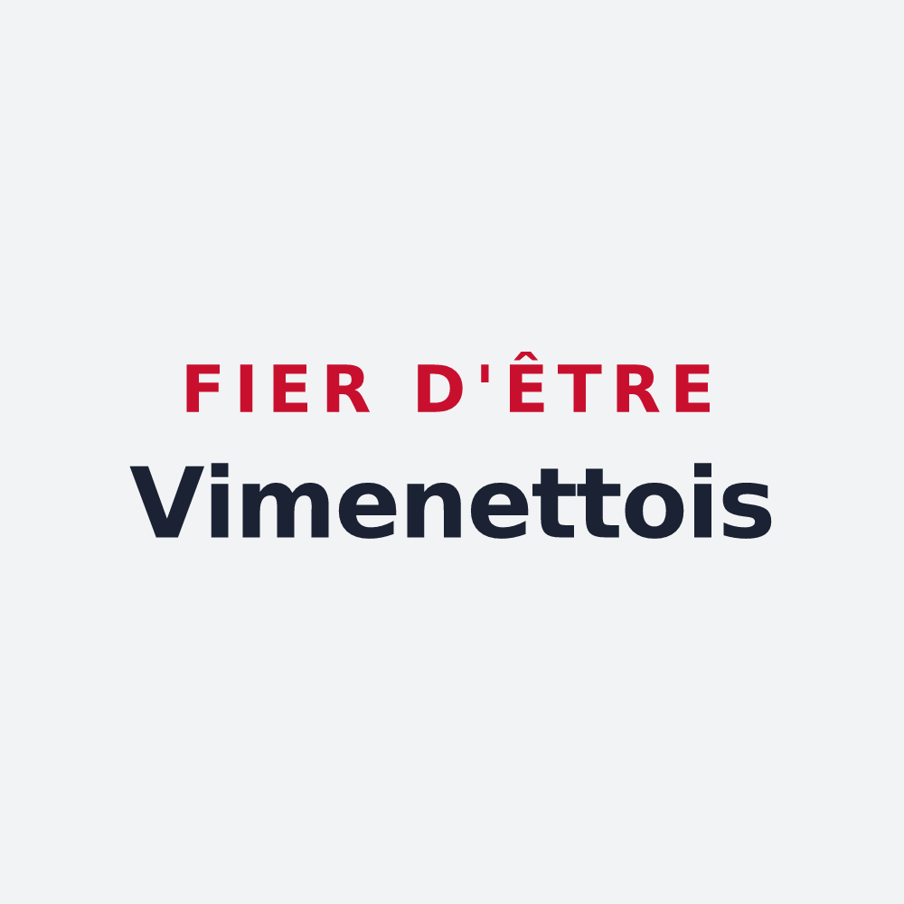 Poster « Fier d'être Vimenettois » — design pour Vimenet