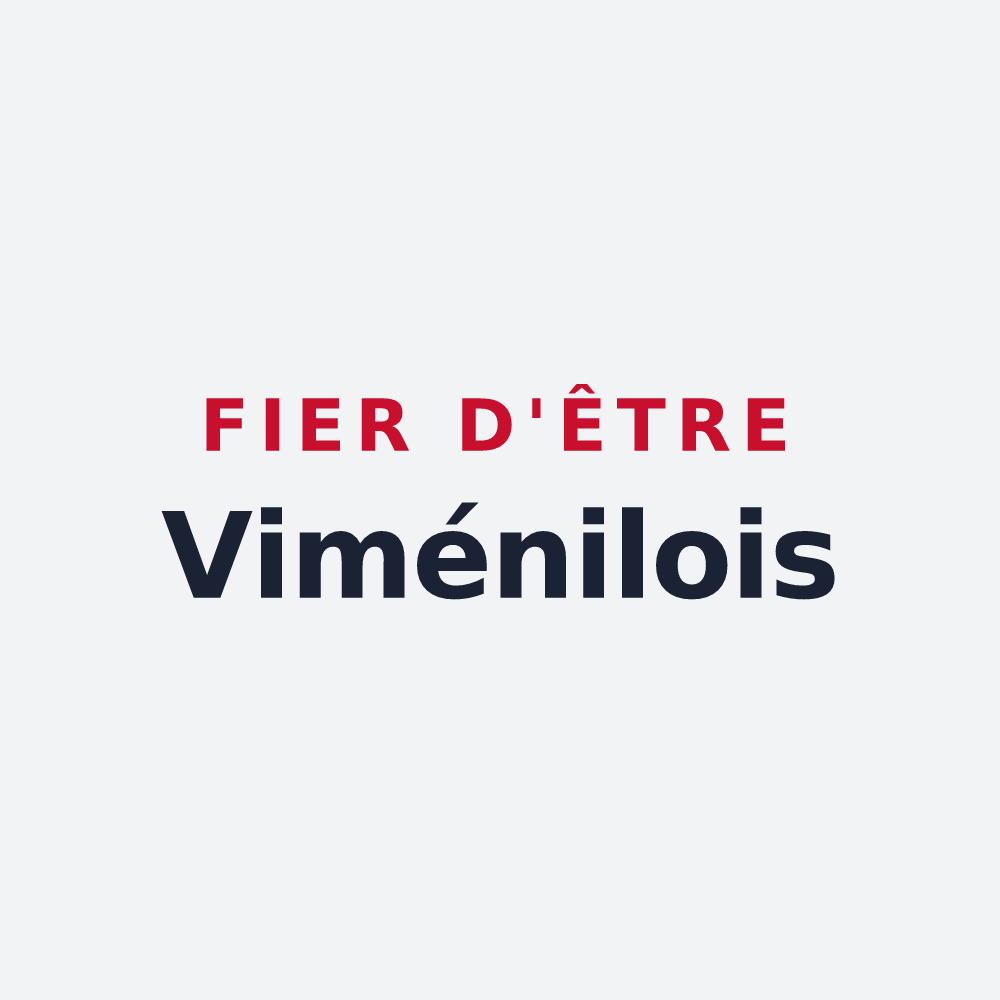Poster « Fier d'être Viménilois » — design pour Viménil