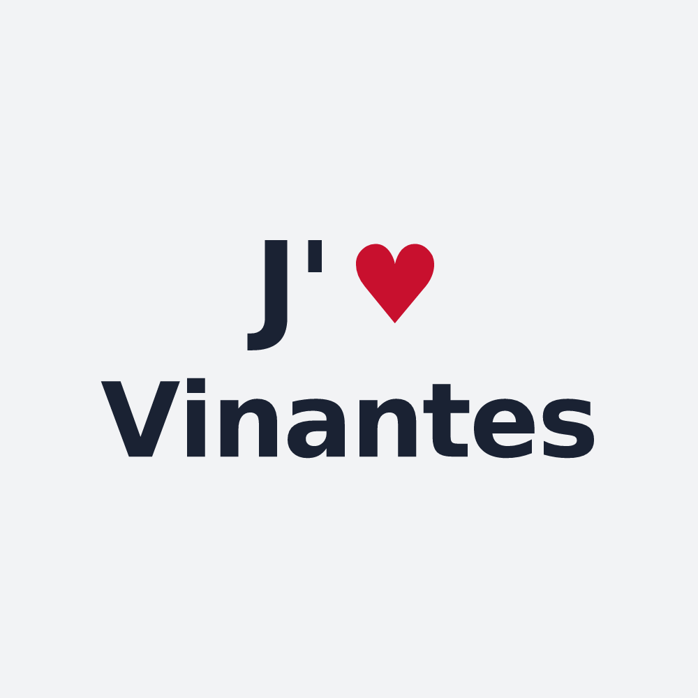 Poster personnalisé Vinantes — design « J'aime Vinantes » imprimé sur le poster