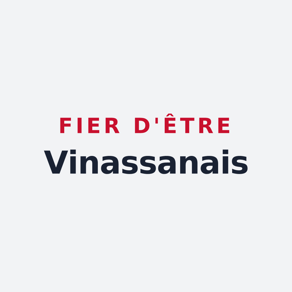 Poster « Fier d'être Vinassanais » — design pour Vinassan