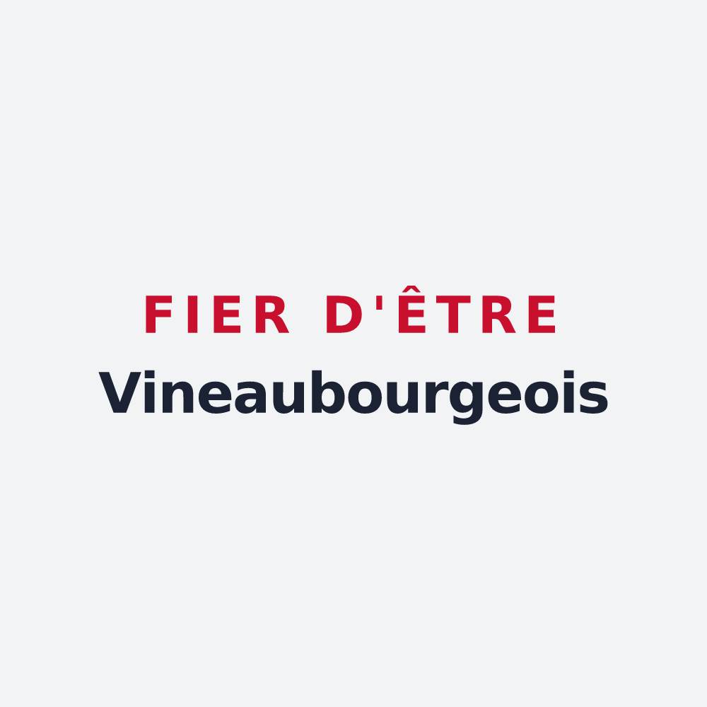 Poster « Fier d'être Vineaubourgeois » — design pour Vinax