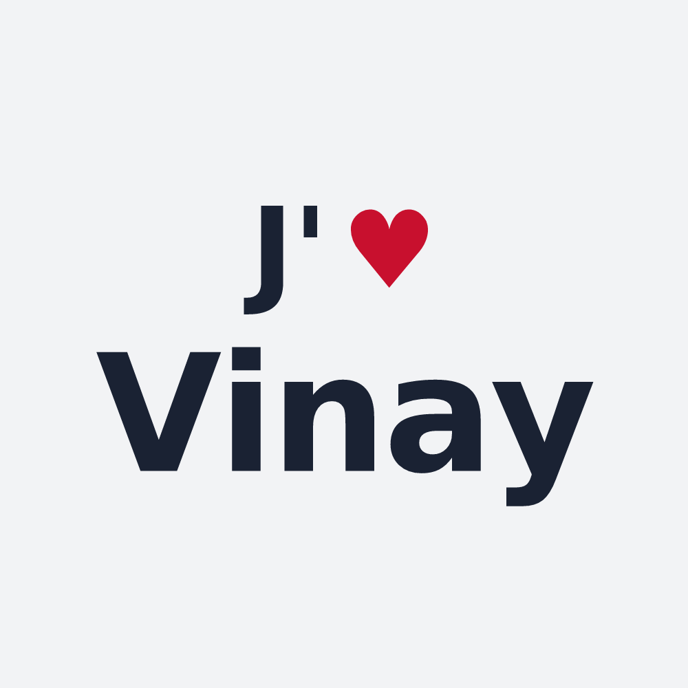 Poster personnalisé Vinay — design J'aime Vinay